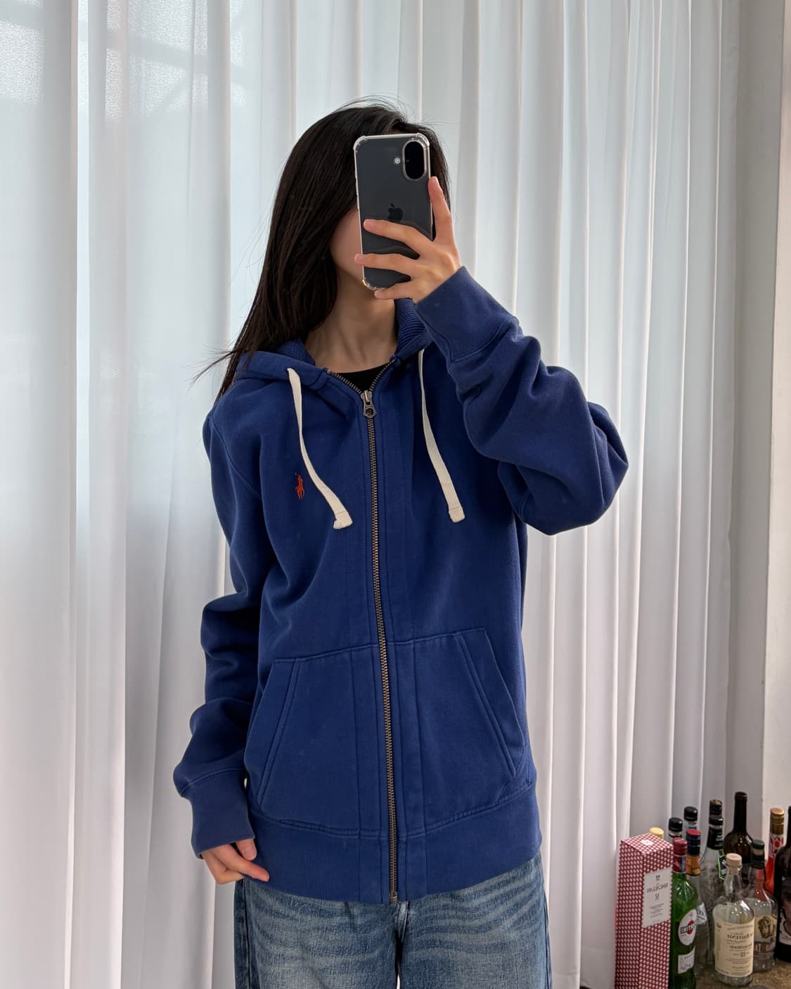 [M]폴로 랄프로렌 헤비코튼 기모 후드집업 상품이미지1