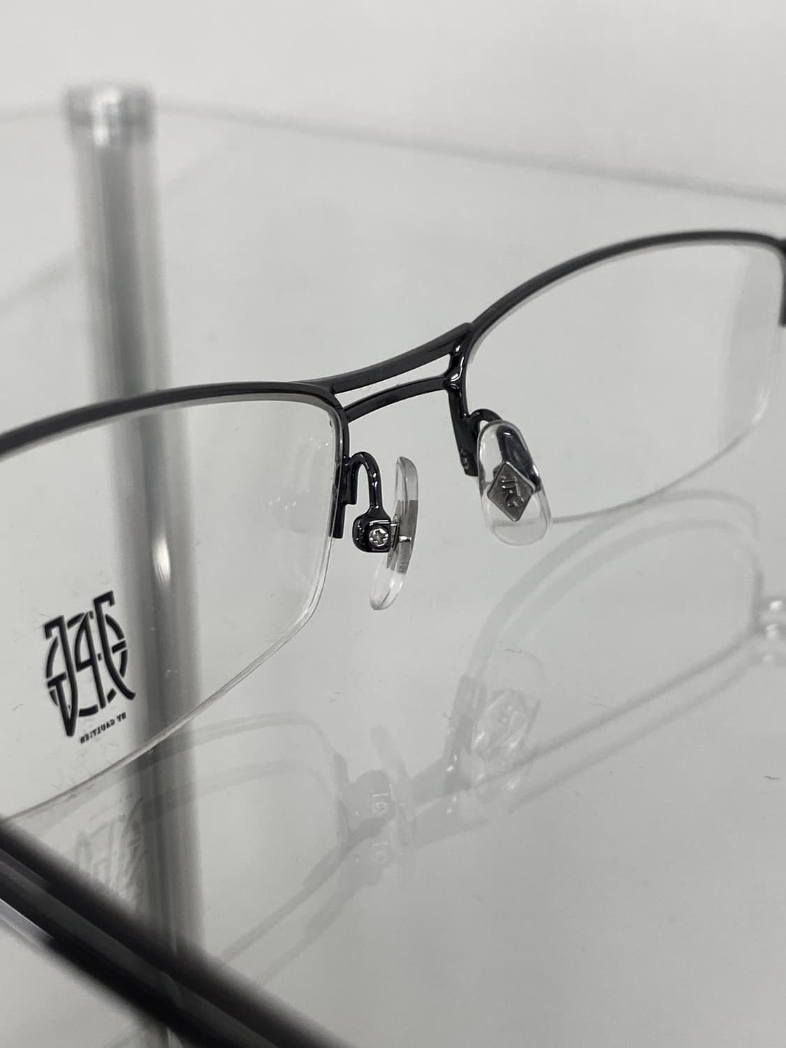 장폴고티에 더블 프레임 반무테 안경 상품이미지3