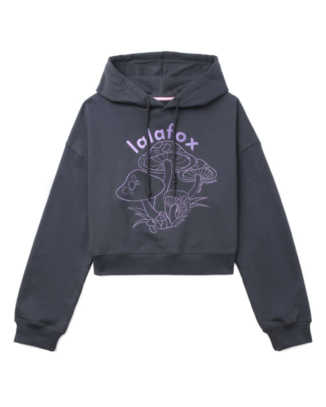 무신사 라라폭스 LALAFOX 머쉬룸 후드티 [차콜] S 상품이미지3