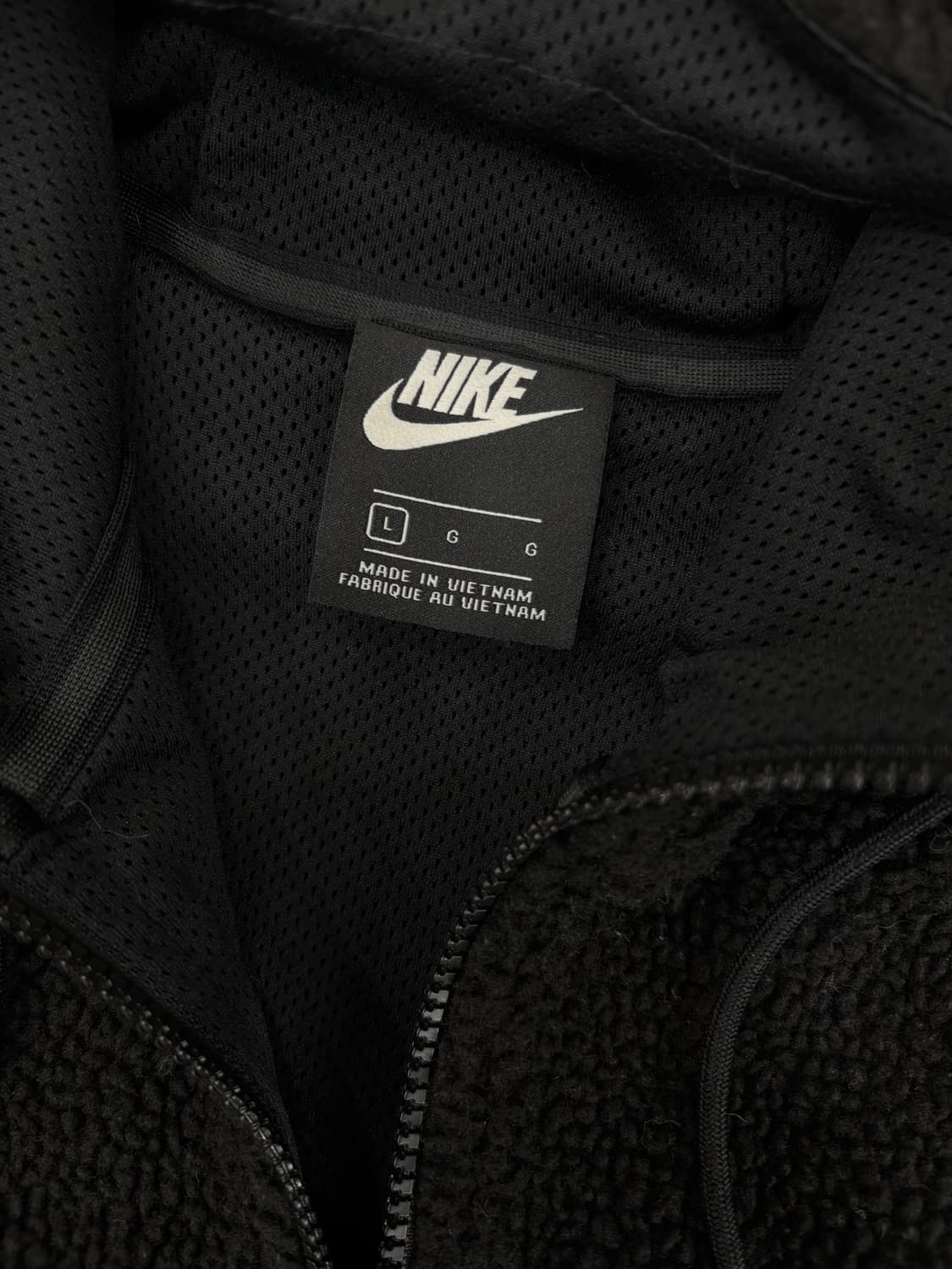 나이키 스우시 플리스자켓 블랙L 상품이미지5
