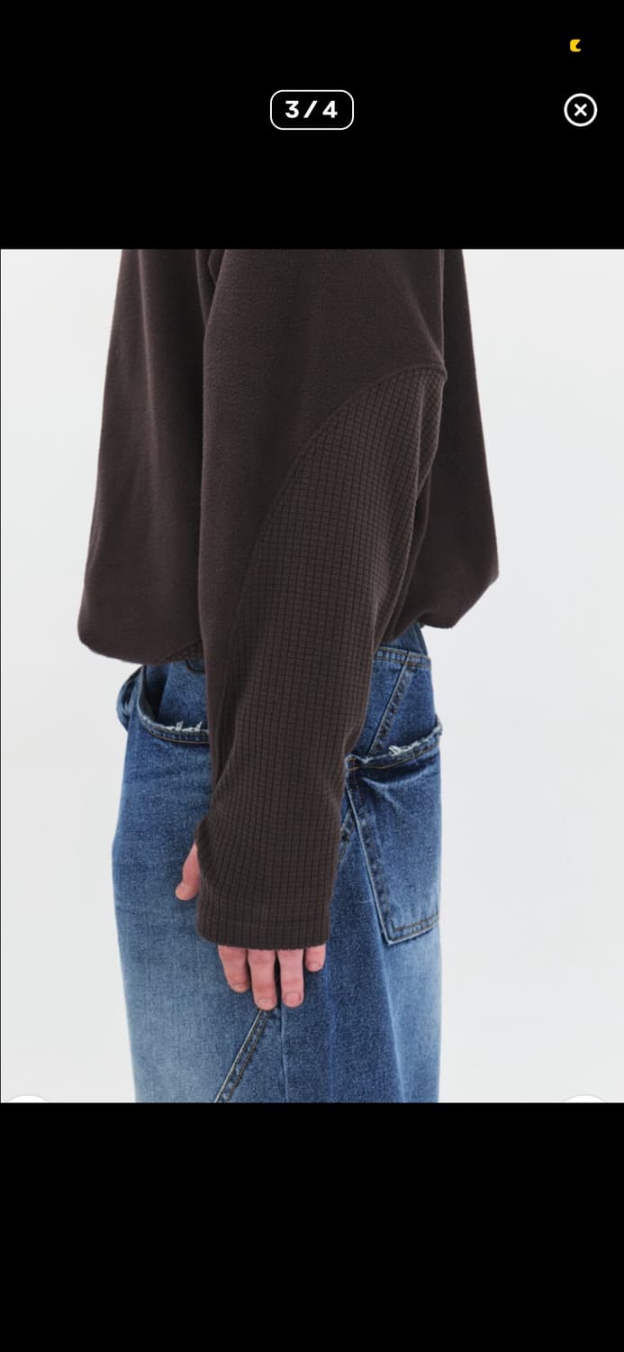 윈더 풀오버 플리스 L 차콜브라운 상품이미지3