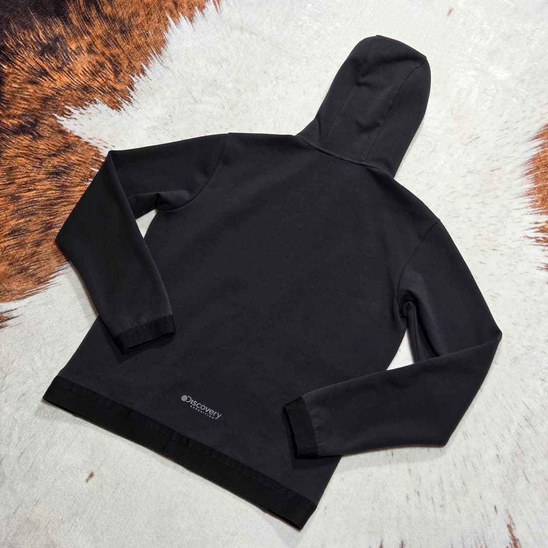 디스커버리 블랙 후드집업 상품이미지4