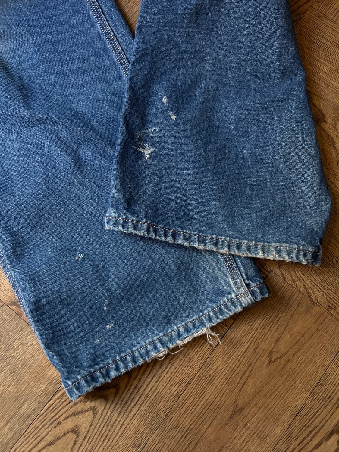 [32]칼하트FR USA 빈티지 페인팅 싱글니 카펜터 워크 데님 팬츠 상품이미지6