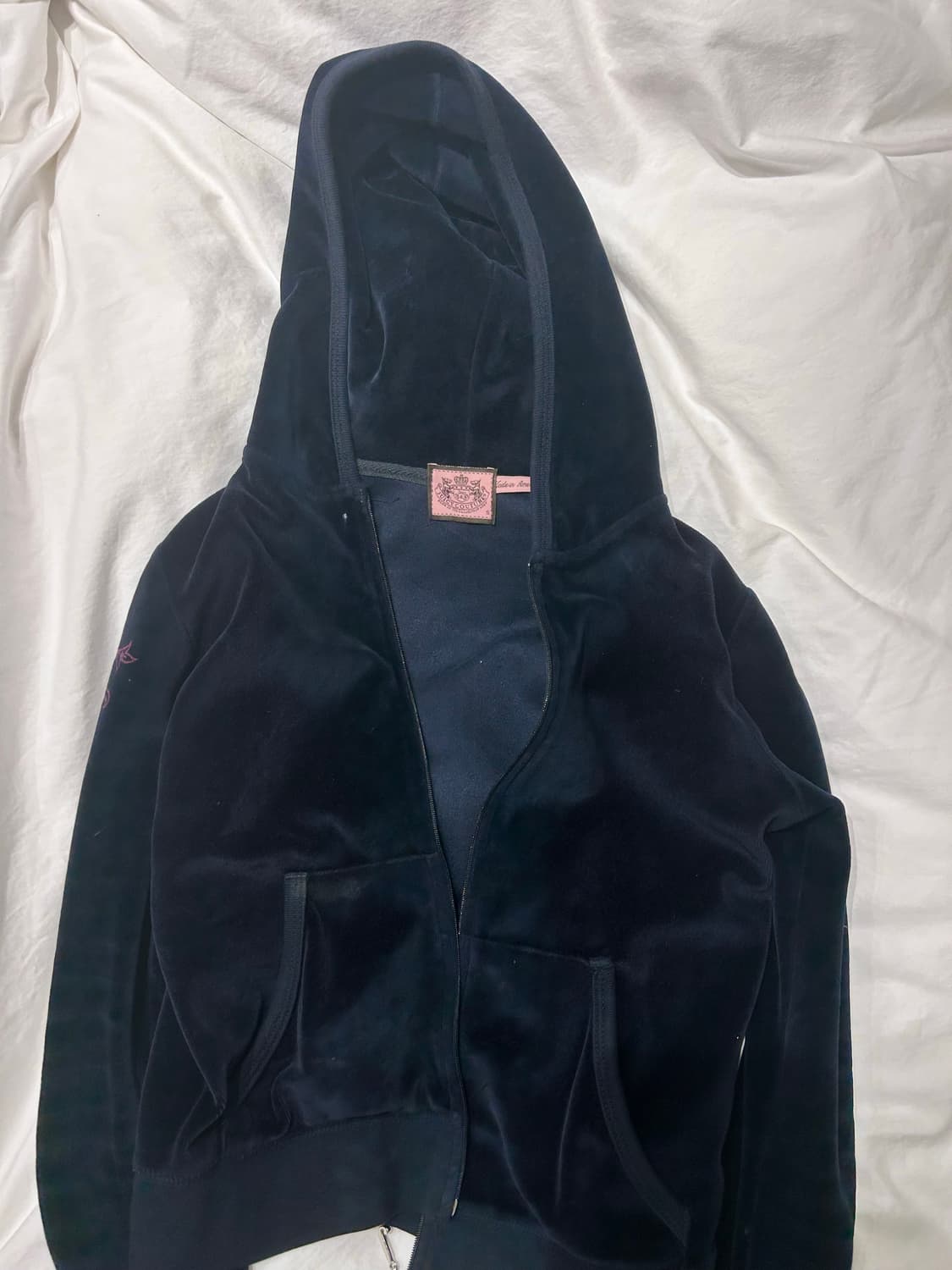 쥬시꾸뛰르 네이비 후드집업 상품이미지2