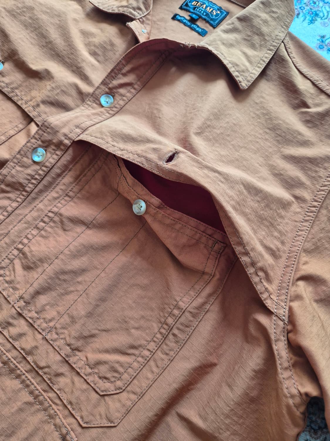 빔즈 플러스 립스탑 셔츠 자켓 상품이미지4