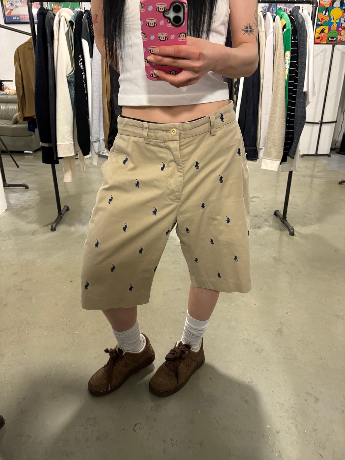 폴로 포니자수 반바지 상품이미지1