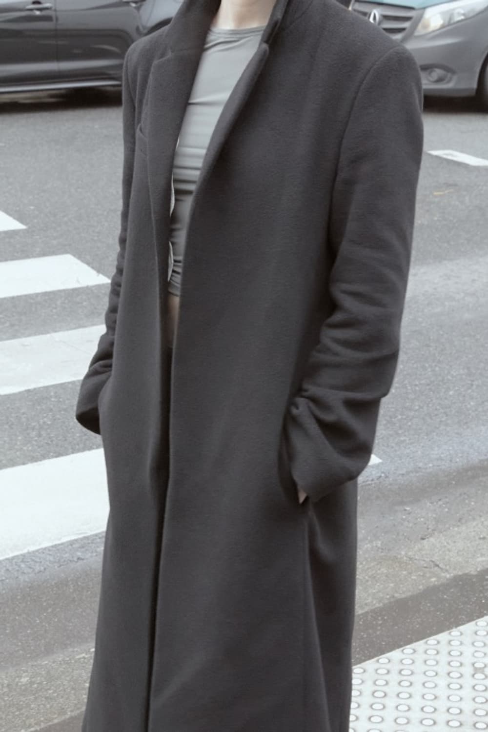 [구매] 머듈 플레인 코트 2사이즈 블랙 상품이미지1