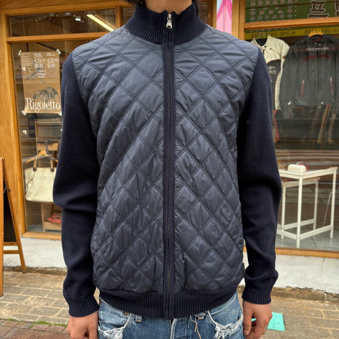 휴고보스 퀼티드 니트 자켓 상품이미지3