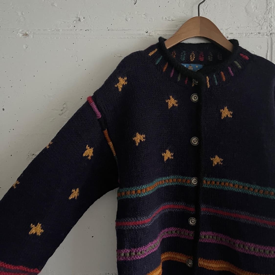 made in nepal  🌌 밤하늘의 별 가디건 상품이미지2