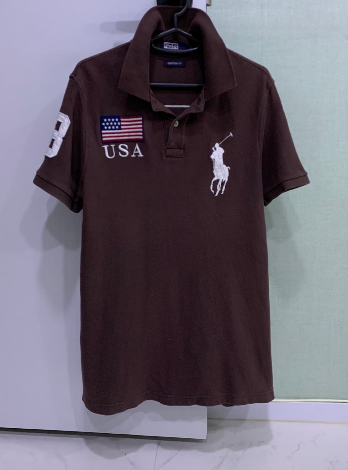 폴로 빅포니 USA 성조기 브라운 상품이미지1