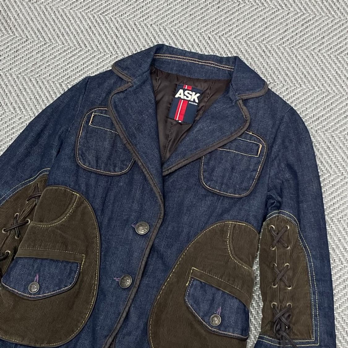에스크 y2k 코듀로이 데님 자켓 v0114 상품이미지3