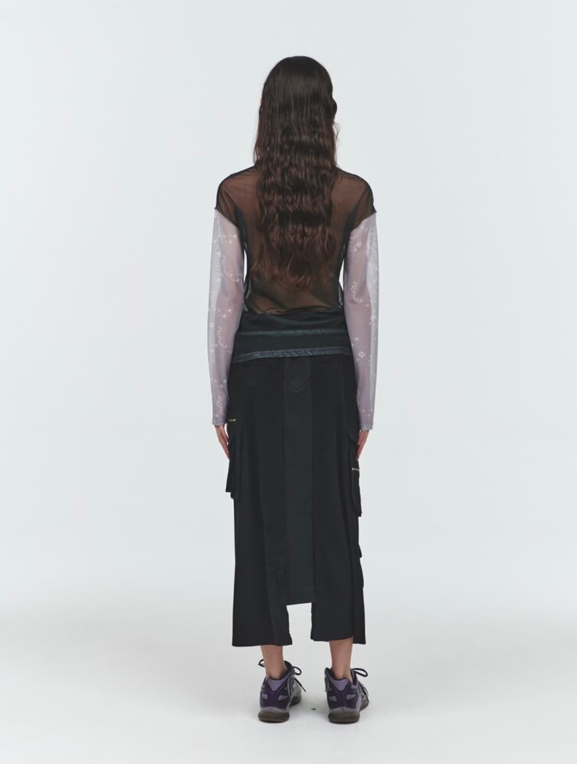 오들리워크샵 멀티포켓 레이어드 스커트 상품이미지3