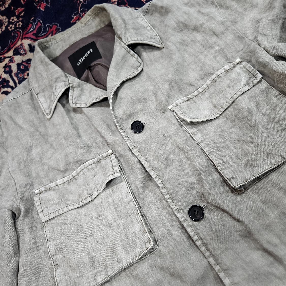 알레그리(allegri) 22ss 가먼트 워시드 필드자켓 54size 상품이미지5