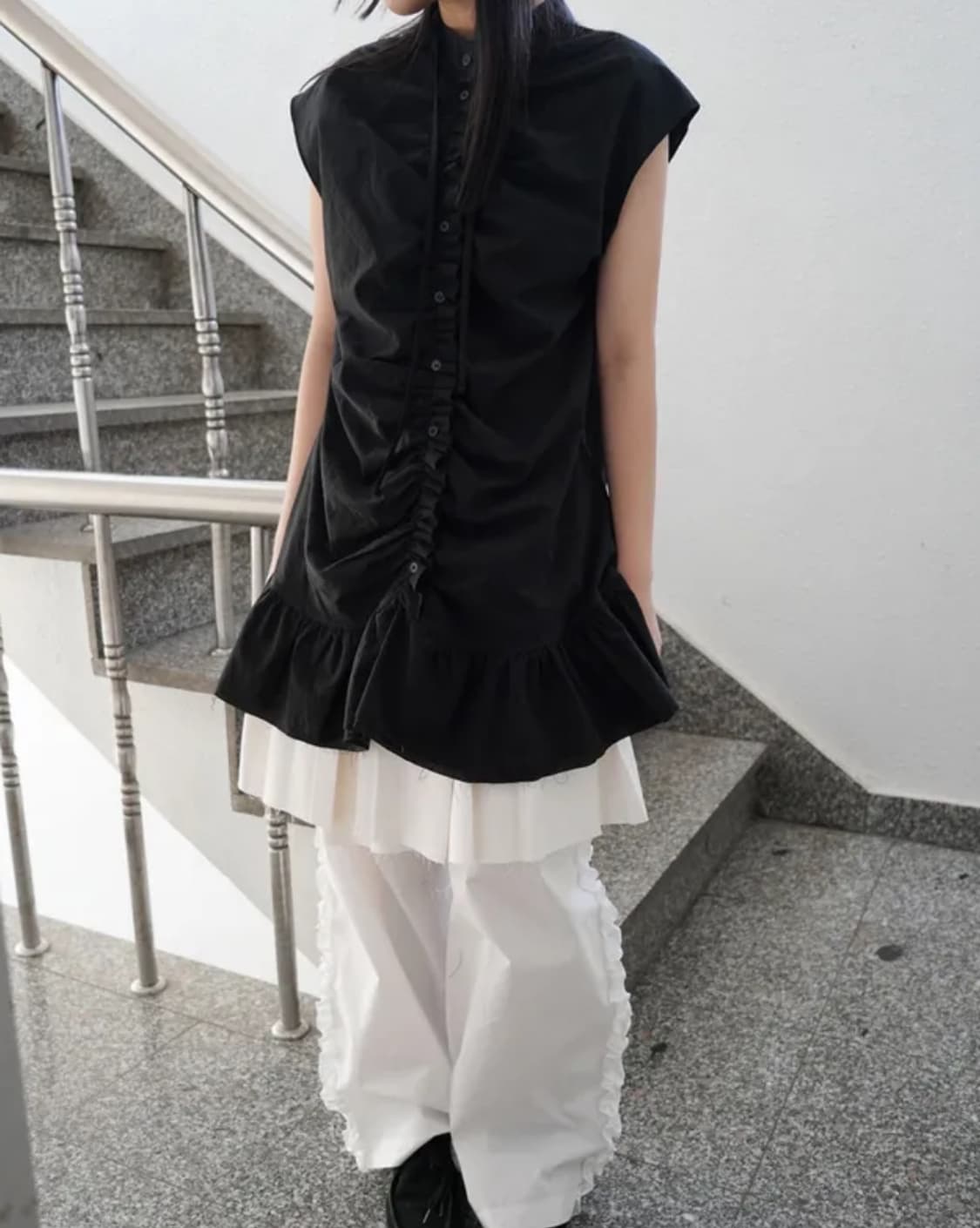 셔링 원피스 gathered shirring ops 상품이미지2