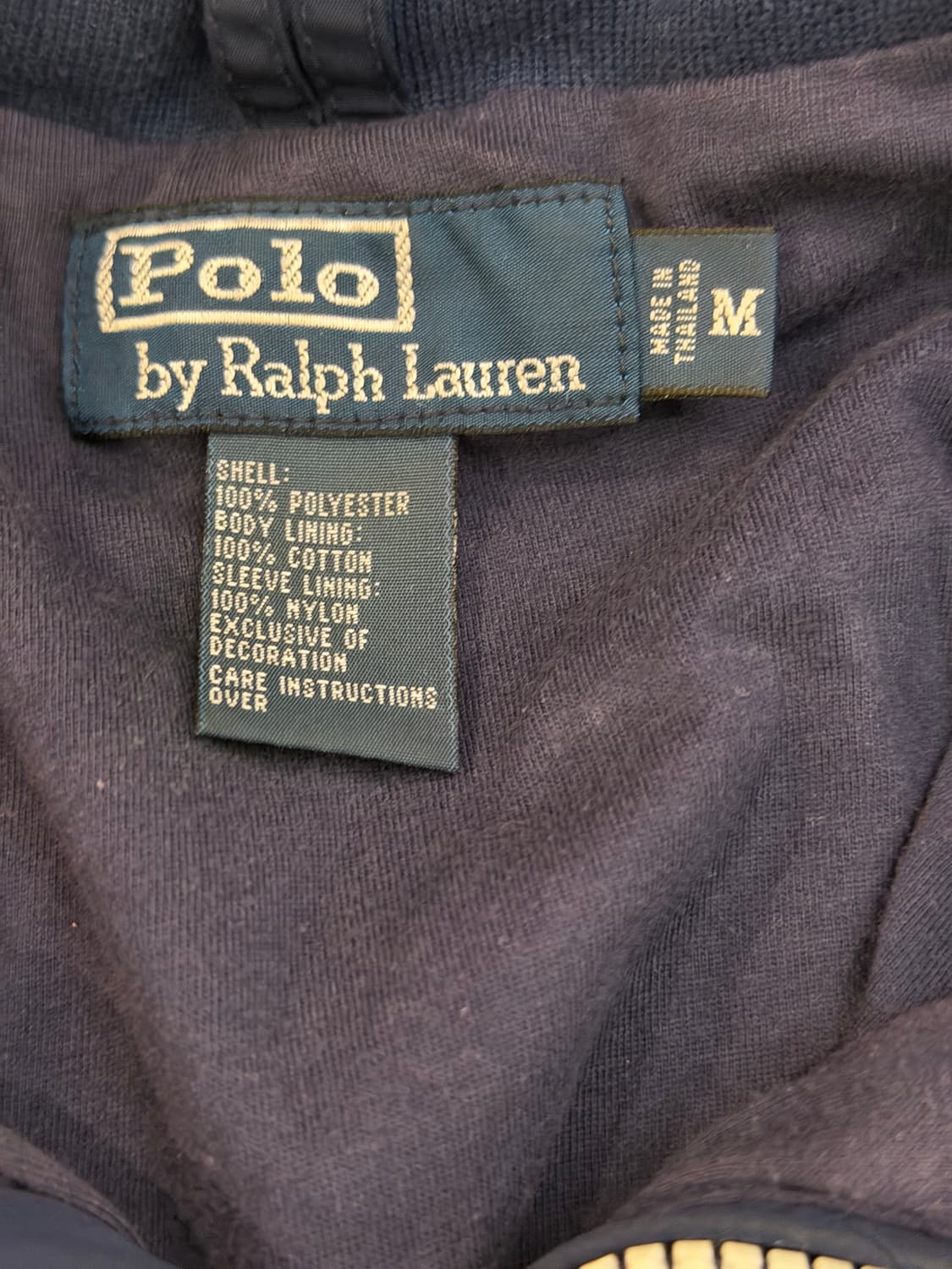 90s 폴로 랄프로렌 유니크 투웨이 폴리쉘 페리자켓 네이비 상품이미지4