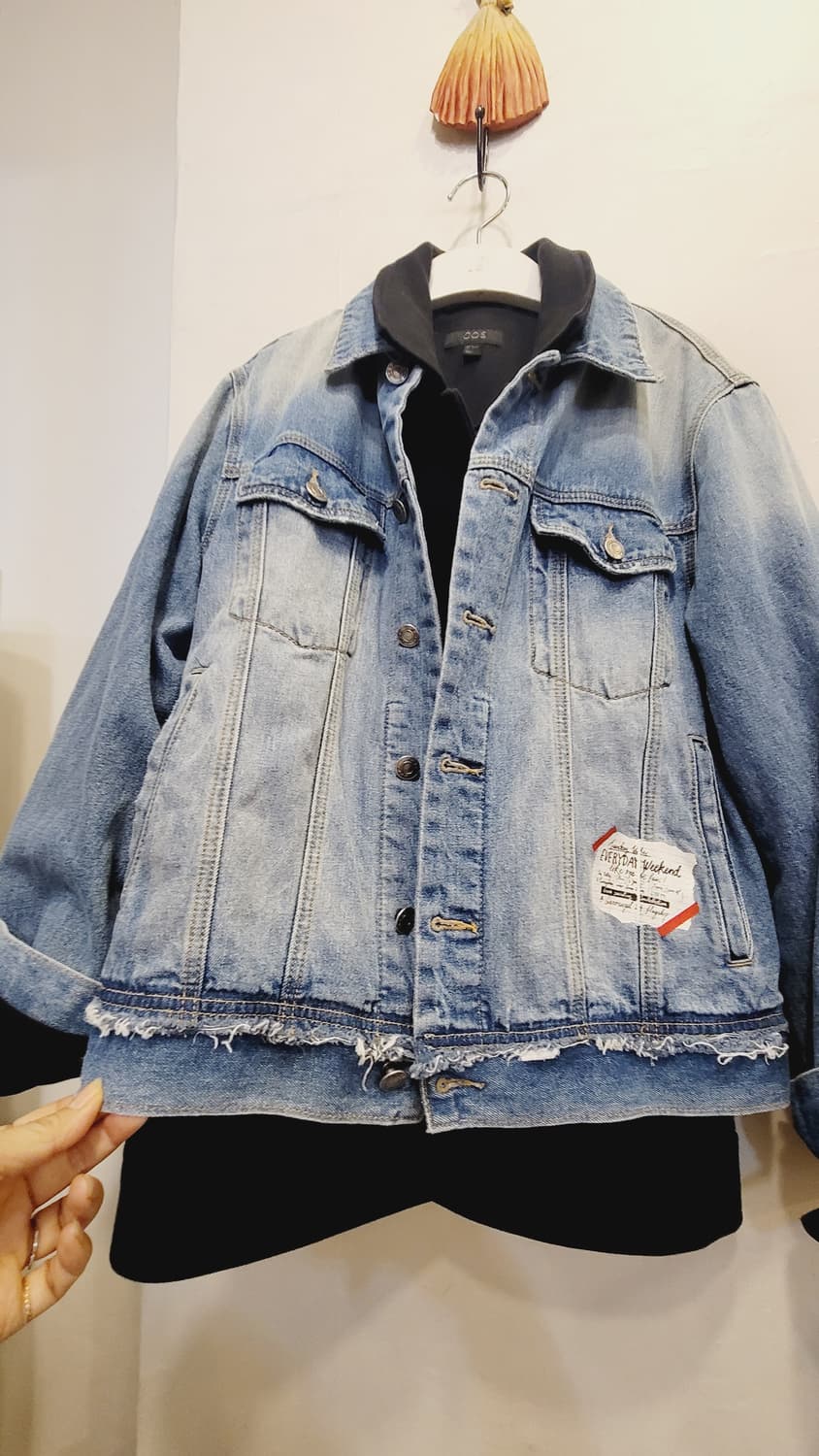 SJYP 레터링 데님자켓 상품이미지5