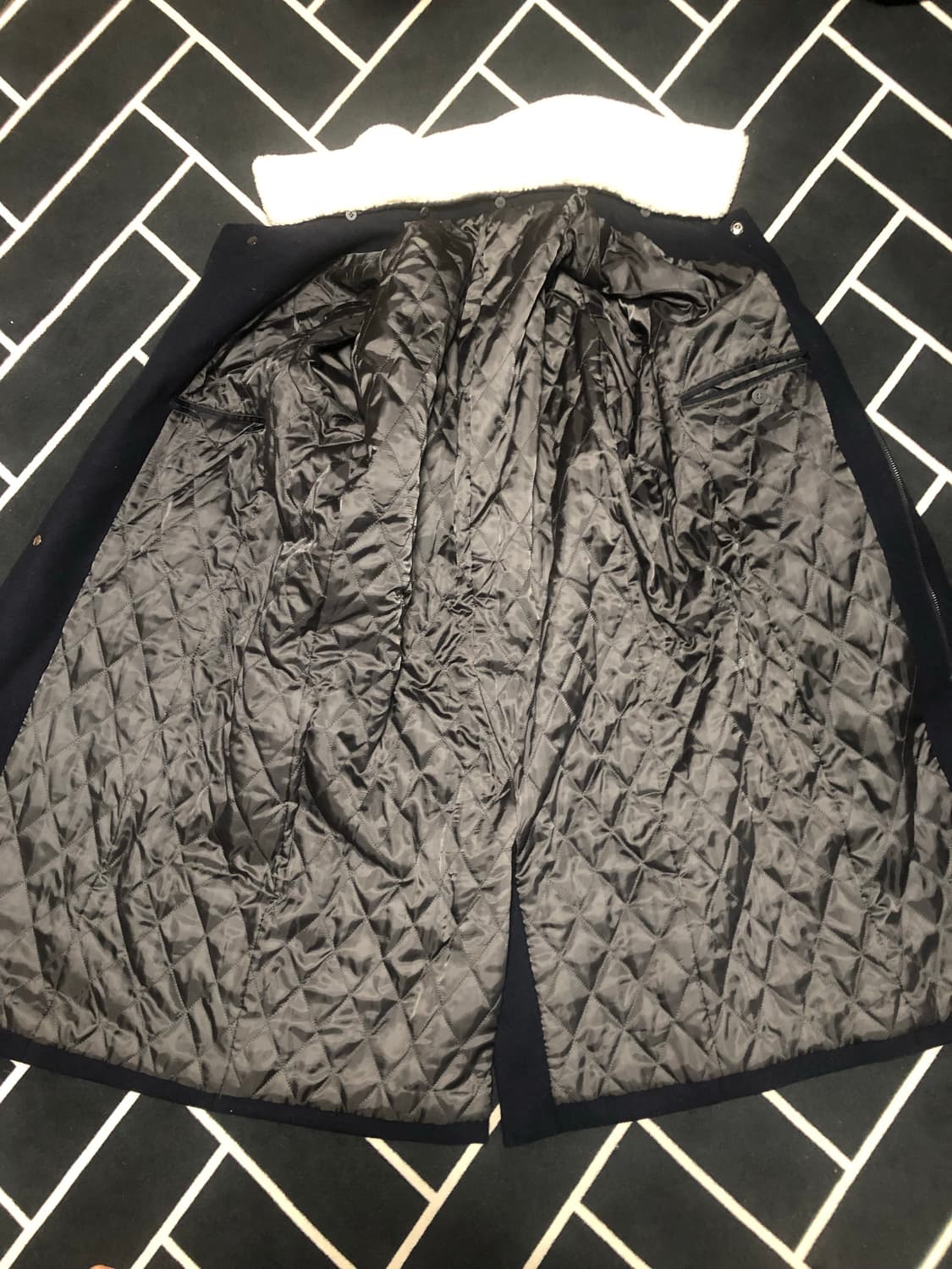 (80%할인특가중)편집샵새제품 프리미엄 양털 시어링 무스탕 코트/ 상품이미지7