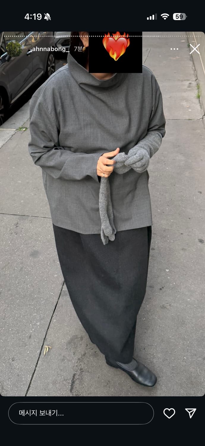 에토스 클래식 턱 스커트 L 상품이미지3