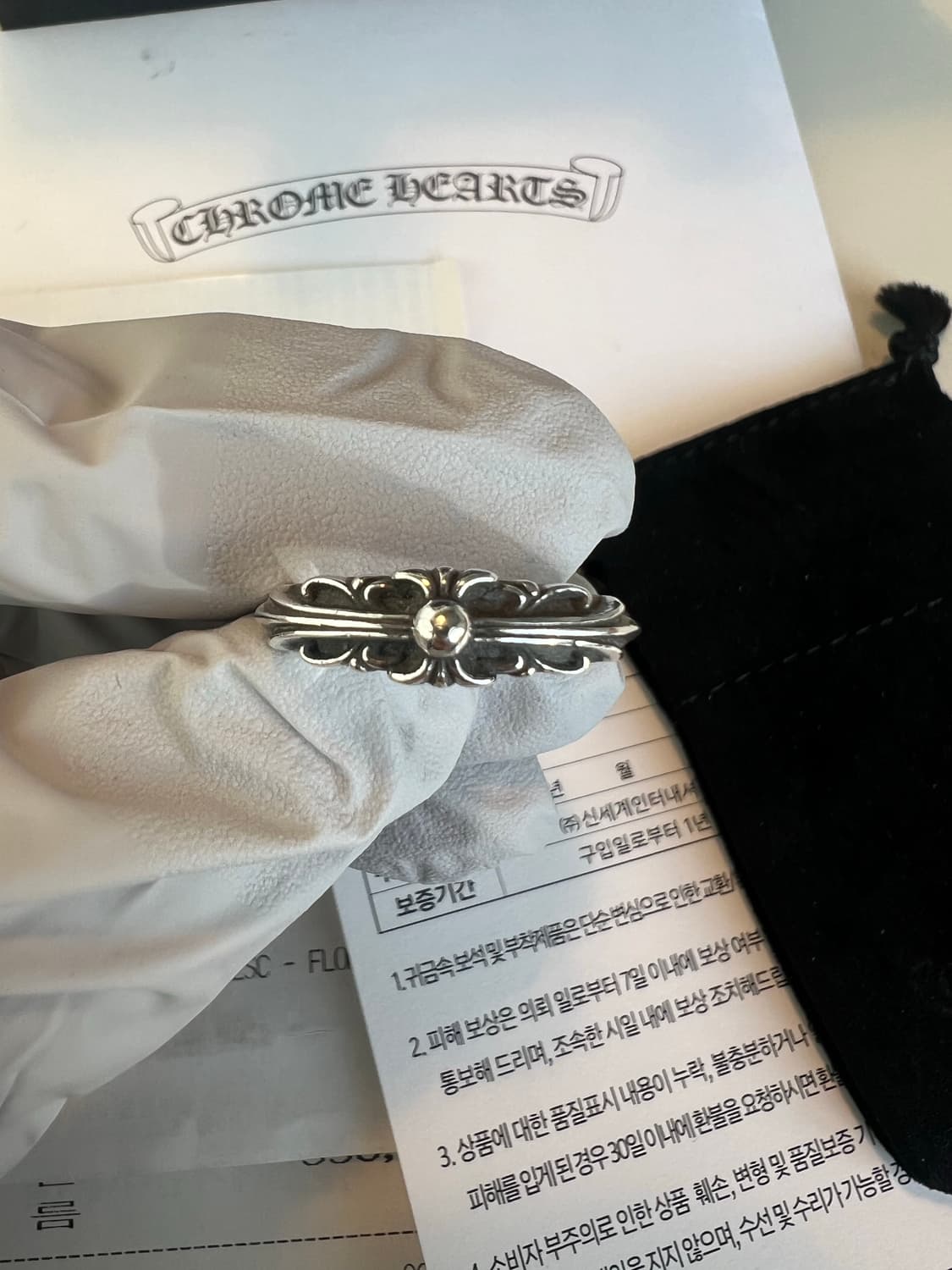 [us8.5] 크롬하츠 베이비플로랄링 상품이미지2