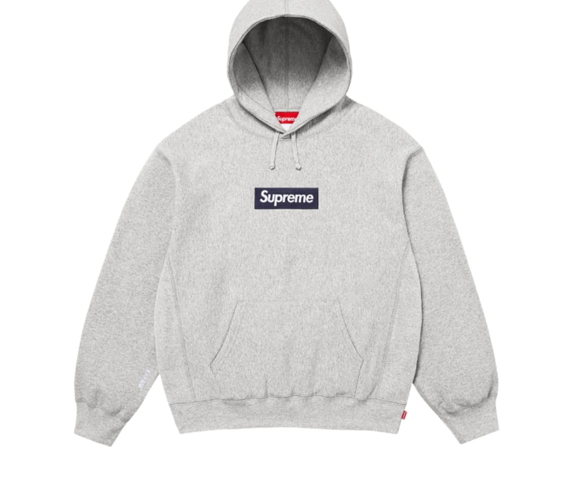 슈프림 박스 로고 후드 스웨트셔츠 그레이 - 25FW 상품이미지1