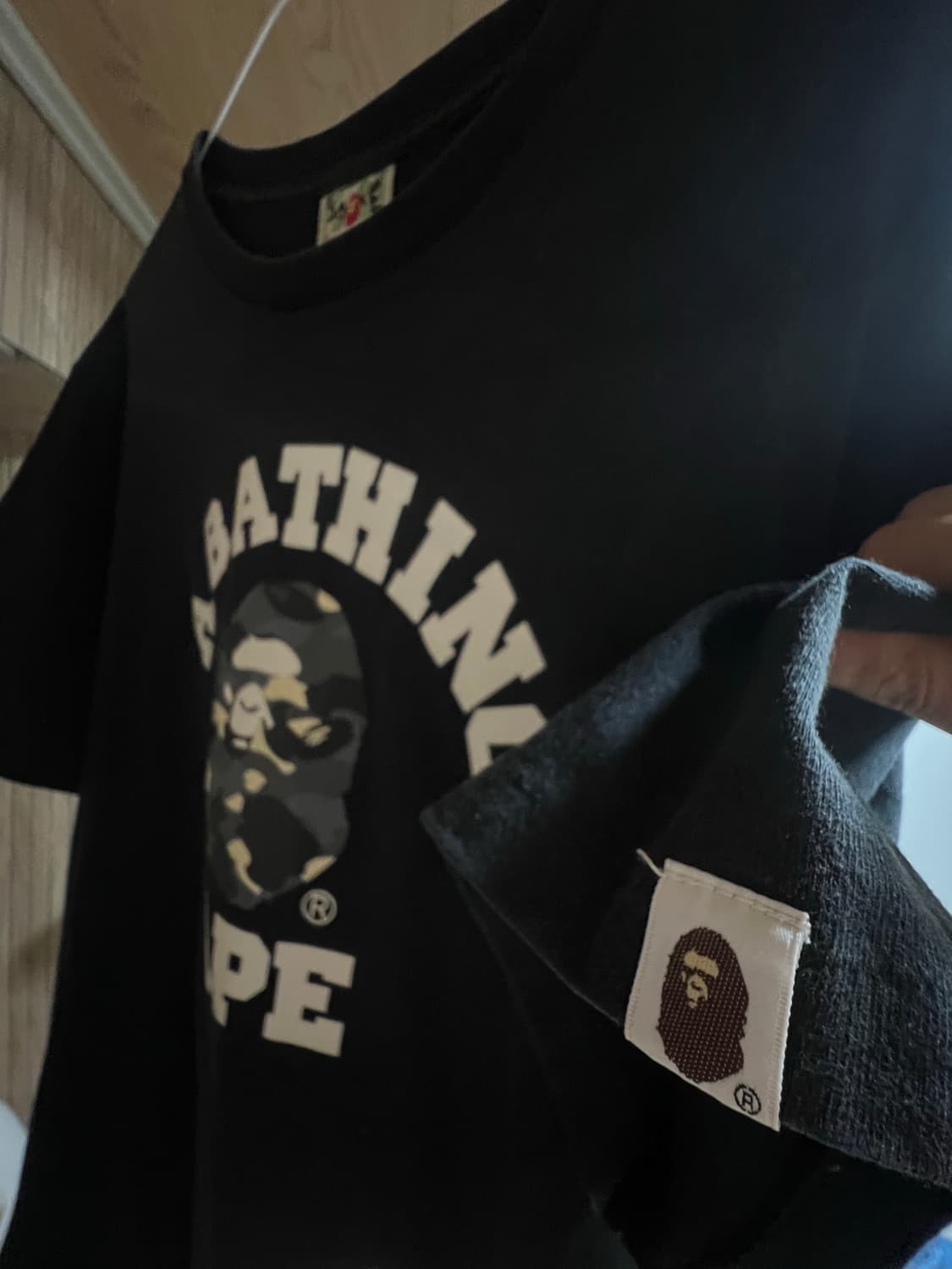 베이프 사루 야광 반팔 티셔츠 상품이미지4