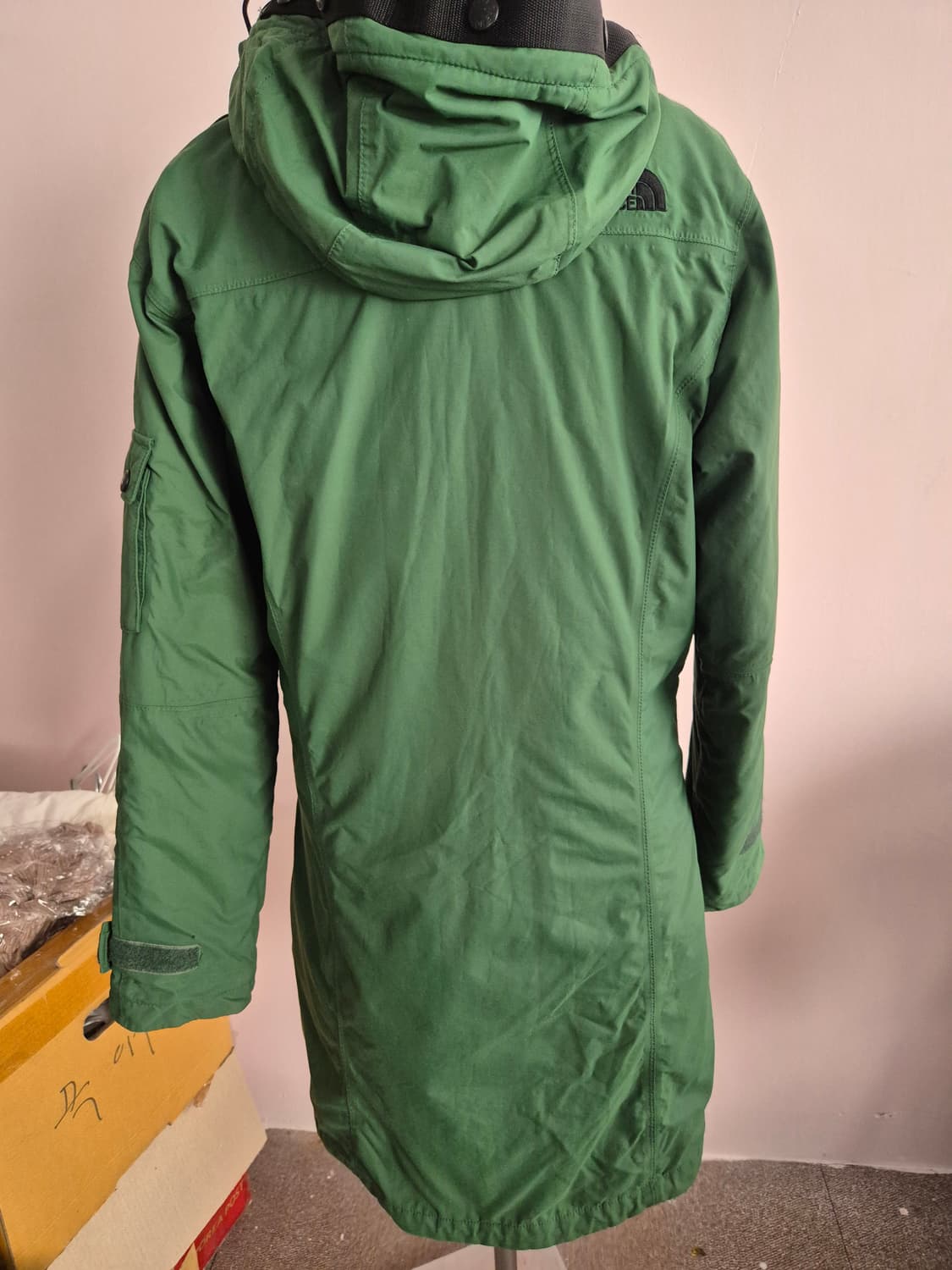 더노스페이스 그린 후드 롱 패딩 점퍼 상품이미지3