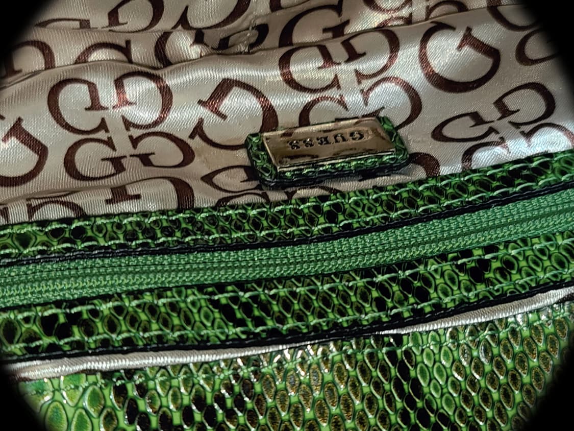 Vintage GUESS y2k green phyton 상품이미지3