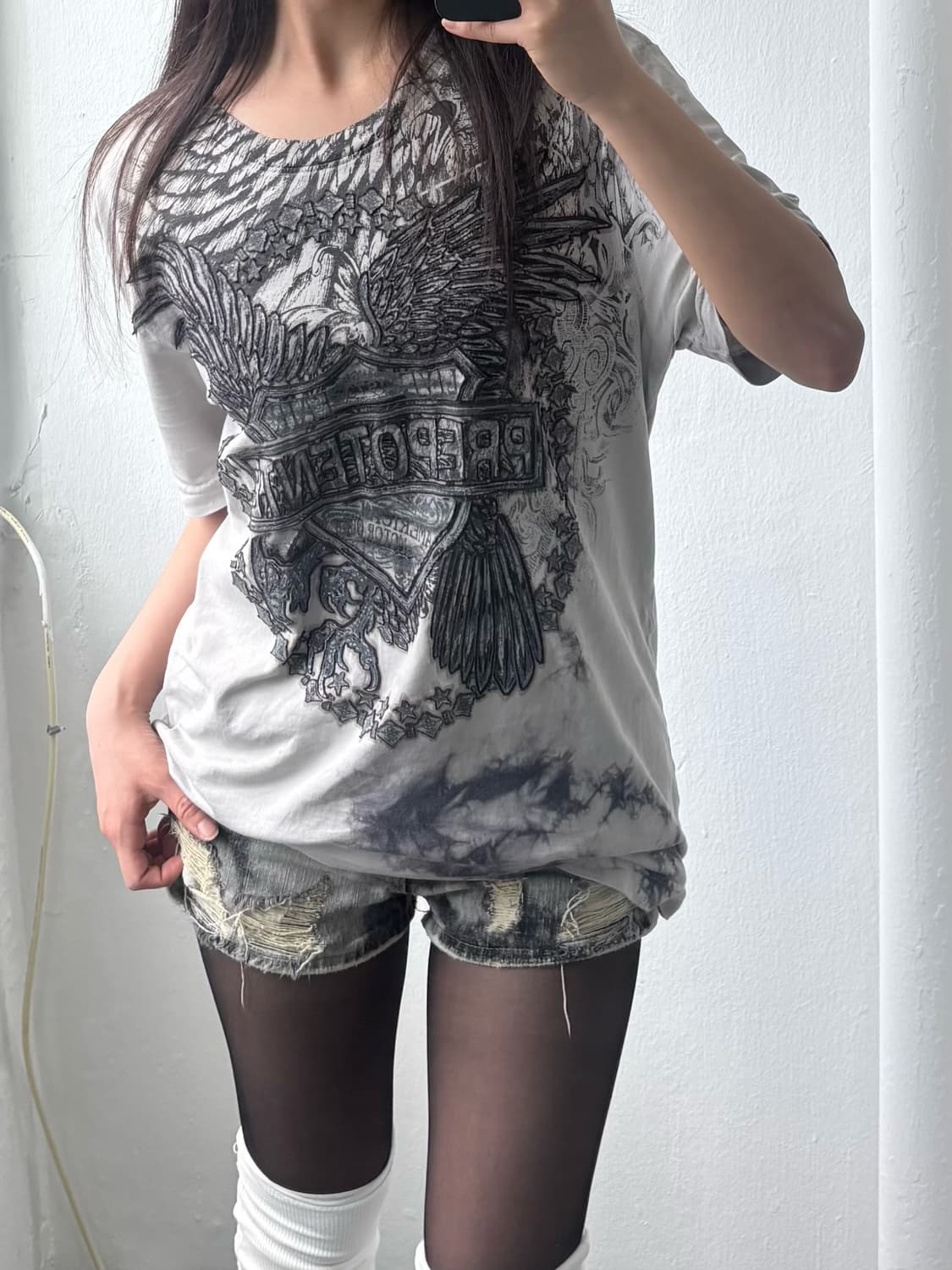 Vintage Prepotent Graphic T-shirt 상품이미지5