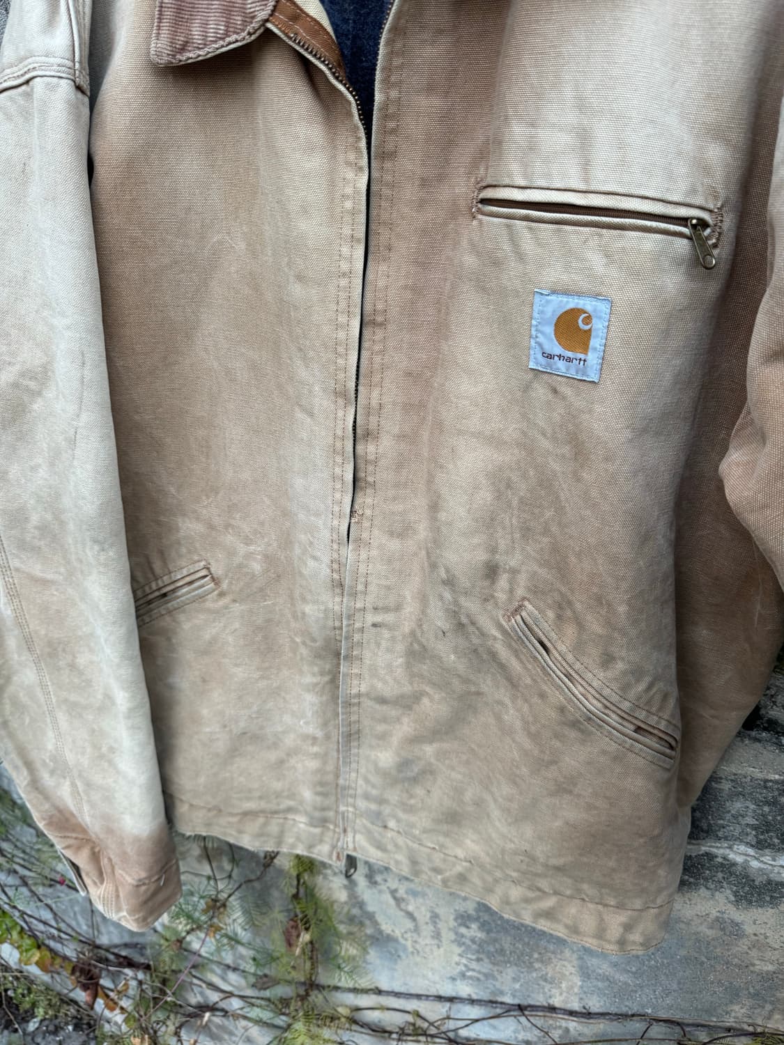 00s 칼하트 j01 distressed 빈티지 디트로이트 워크 자켓 상품이미지3