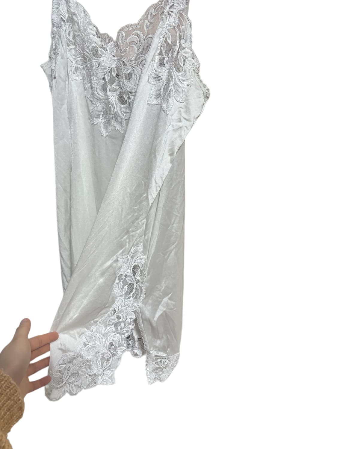 빈티지 화이트 레이스 슬립 상품이미지2