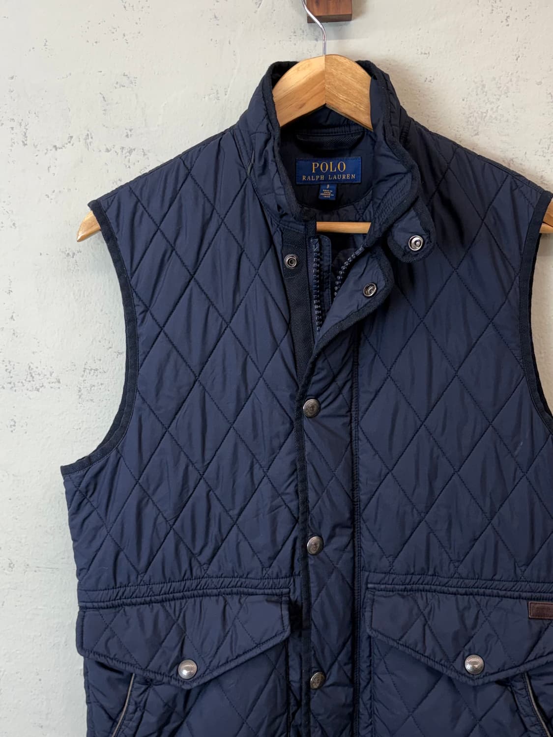 폴로랄프로렌 퀼팅 베스트 네이비 상품이미지5