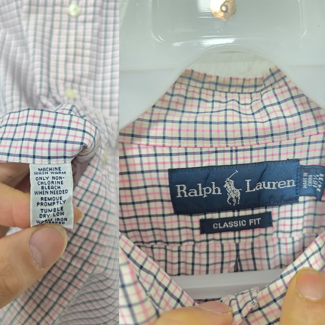폴로랄프로렌 클래식핏 체크 셔츠 XL 상품이미지2