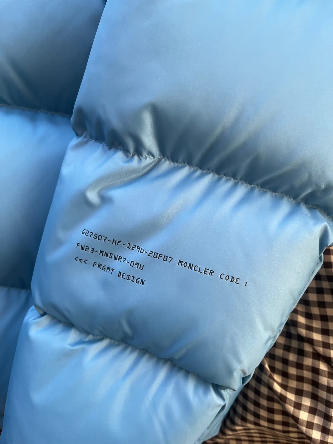 몽클레르 x 프라그먼트 / 아칸서스 쇼트 다운 자켓 라이트 블루 / 5 상품이미지4