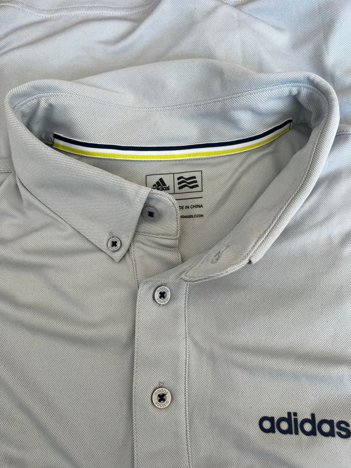 아디다스 남성 그레이 기능성 카라반팔티셔츠 상품이미지5