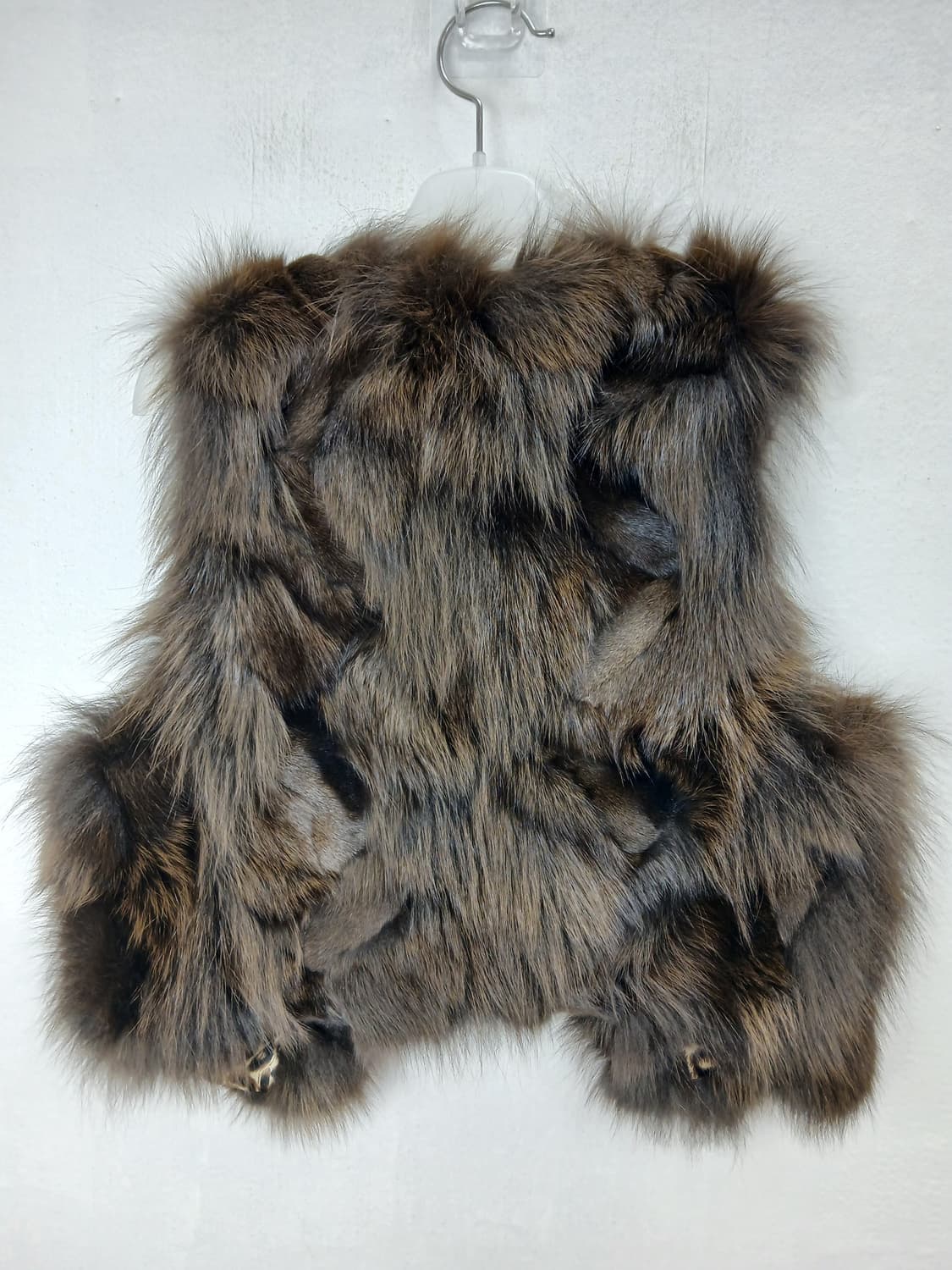 Sweet Soup 천연폭스 퍼 브라운 베스트 55 S 새제품급 상품이미지5