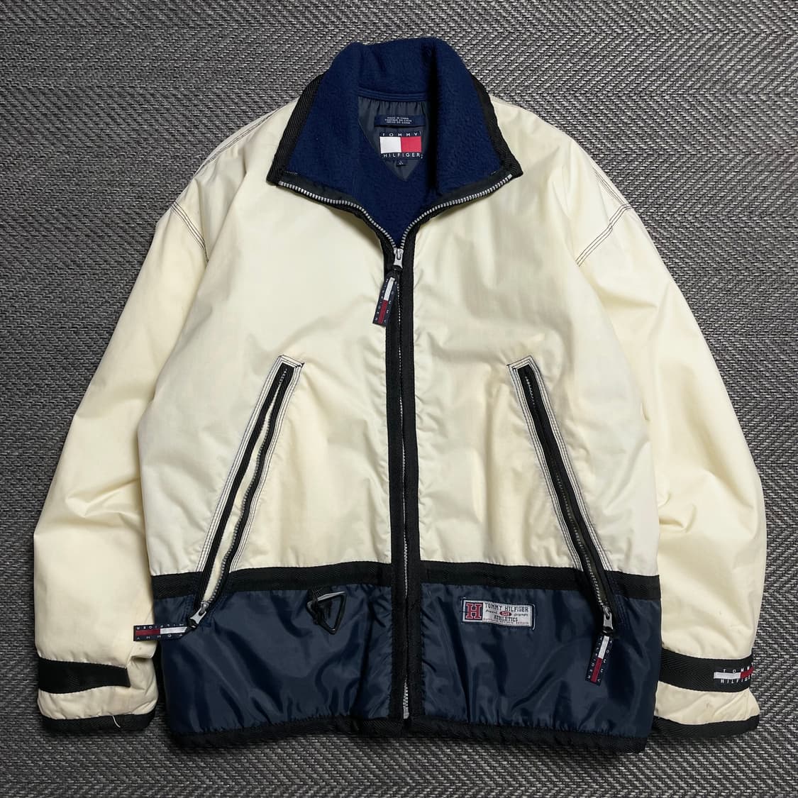 00s 타미힐피거 올드스쿨 빅로고 스티치 디테일 박시핏 점퍼o 5258 상품이미지2