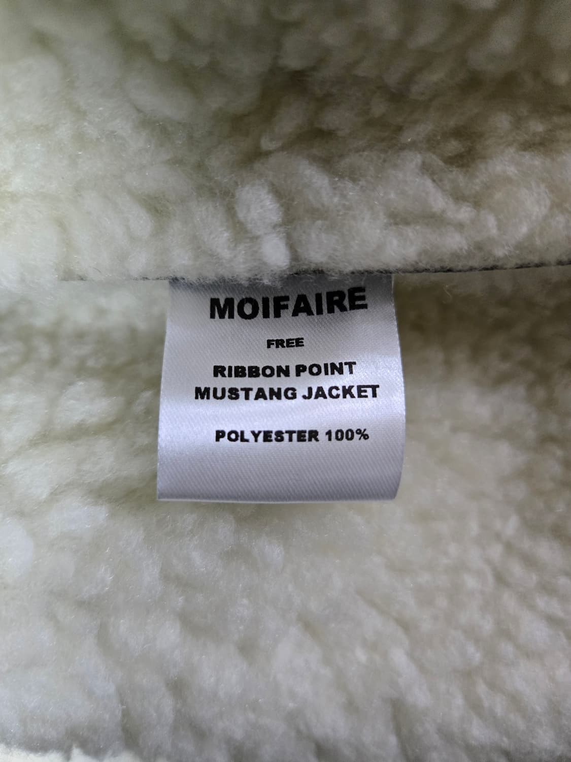 MOIFAIRE 리본 포인트 무스탕 자켓FREE 상품이미지7