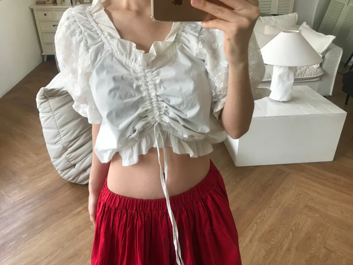 vintage shirring blouse 상품이미지2