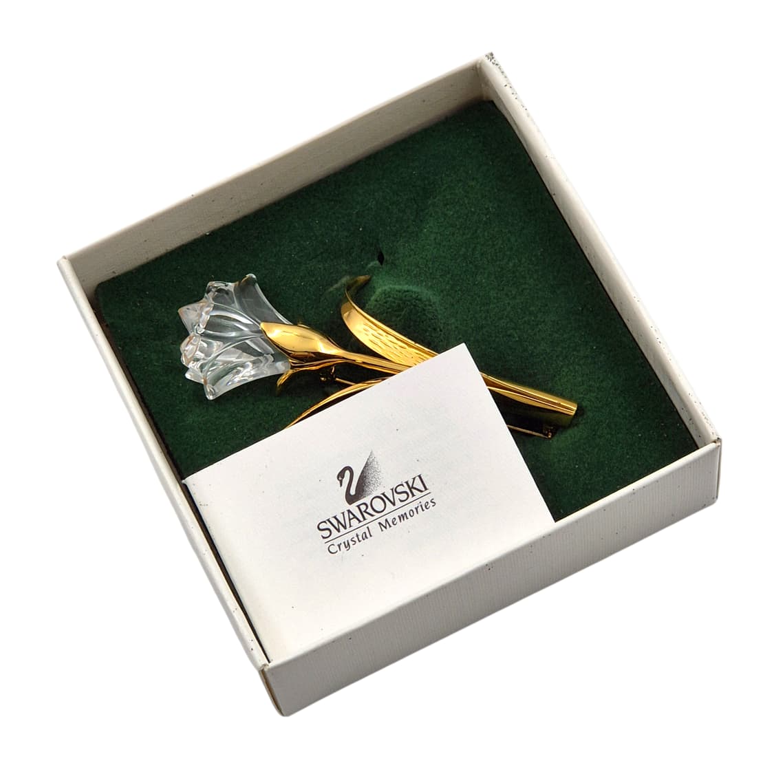 90s 스와로브스키 크리스탈 백합 송이 빅 브로치 상품이미지3