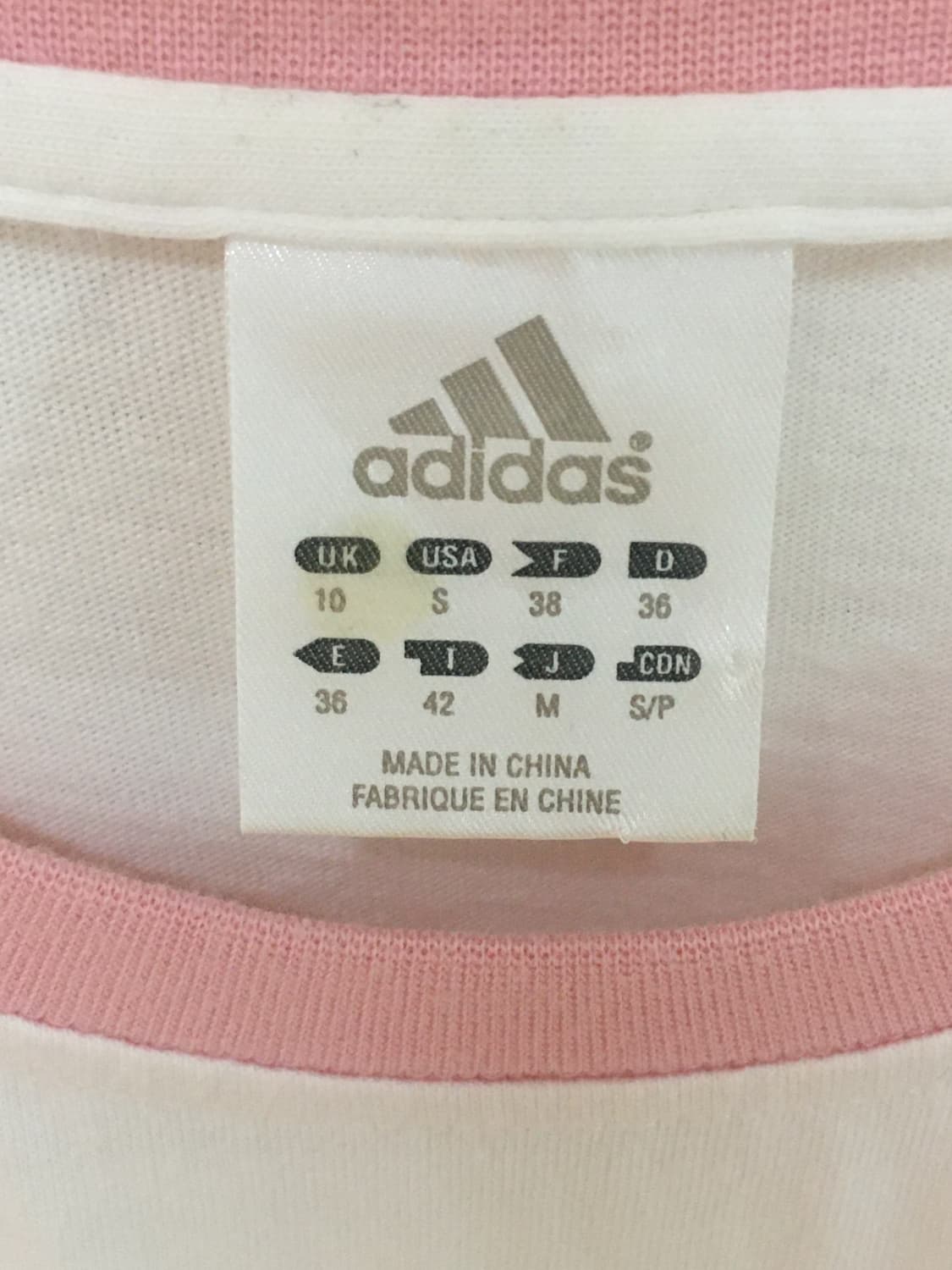 아디다스 핑크 링거티 반팔 티셔츠 상품이미지2