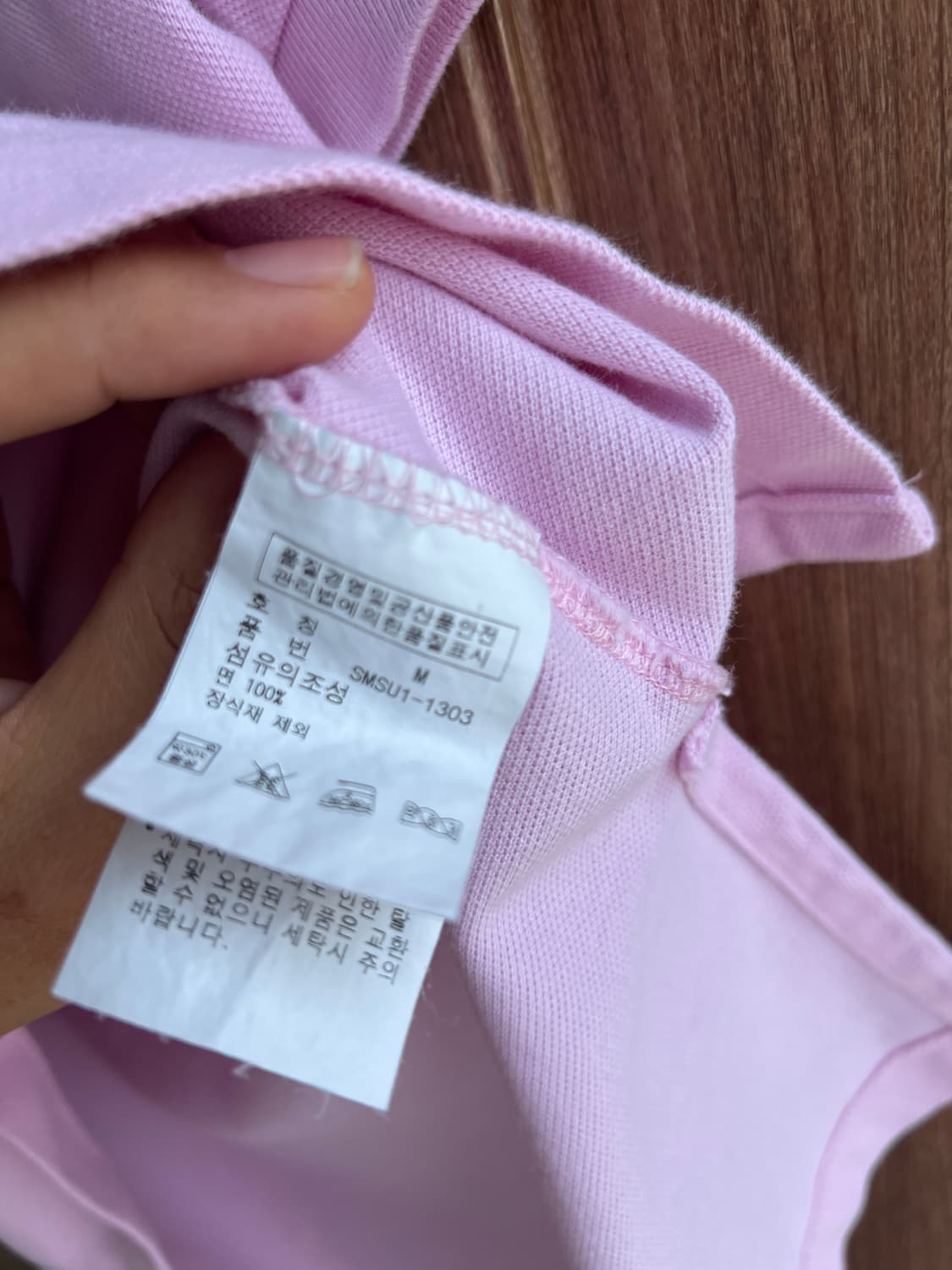 폴로 랄프로렌 핑크 반팔 카라티 m 상품이미지3