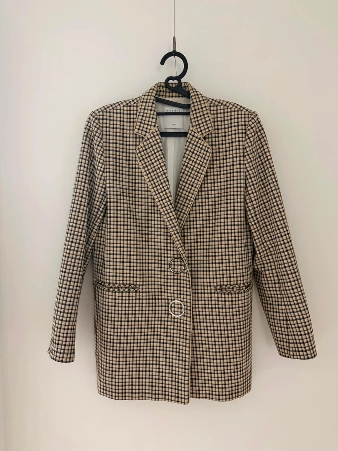 Sandro 파리 페론 체크 자켓(55) 상품이미지1