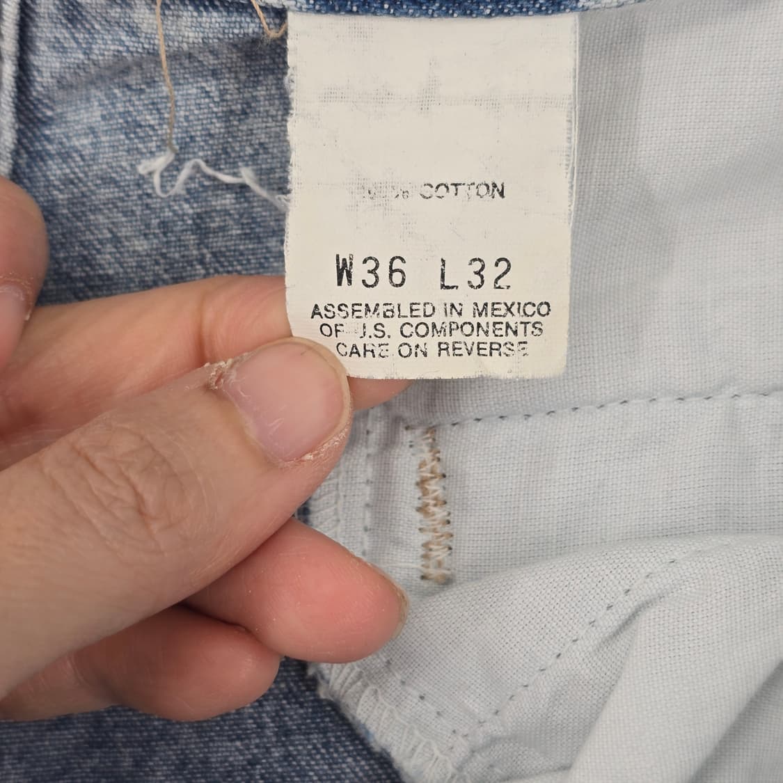 BRITANIA 빈티지 스톤워싱 남성 데님 바지 34 상품이미지8
