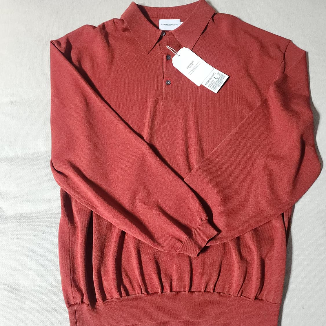 에스피오나지 니티드 폴로 셔츠 번트 오렌지(L) 상품이미지3