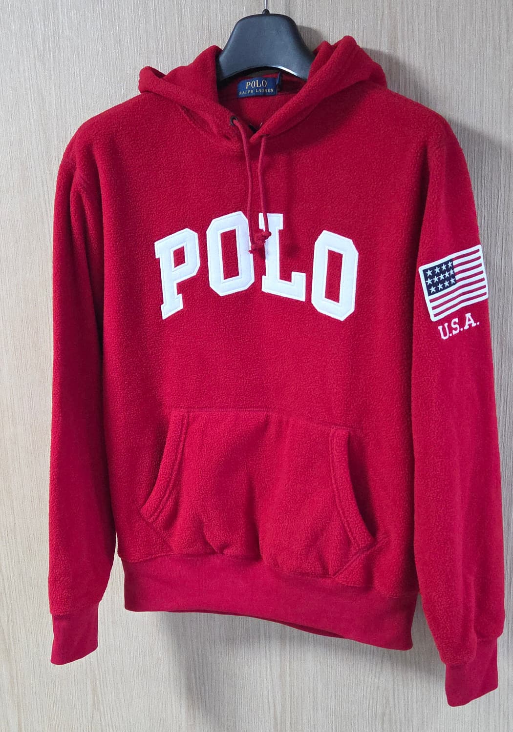 (착샷) 폴로 랄프로렌 USA 플리스 후드 티셔츠 상품이미지2