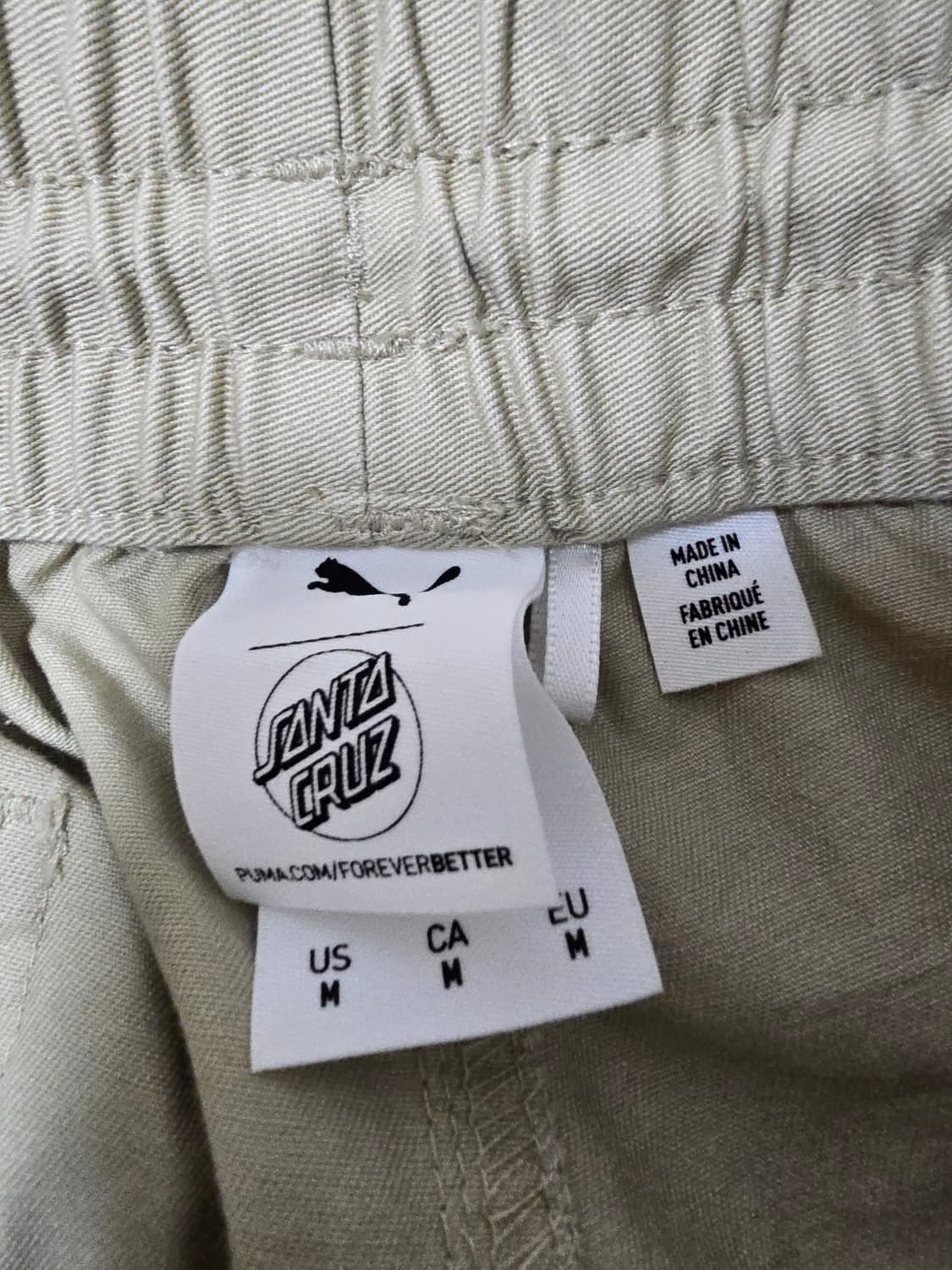 푸마 X 산타크루즈 콜라보 면바지 M 상품이미지3