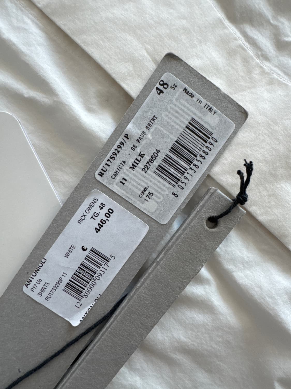 릭오웬스 숏 슬리브스 셔츠 상품이미지7