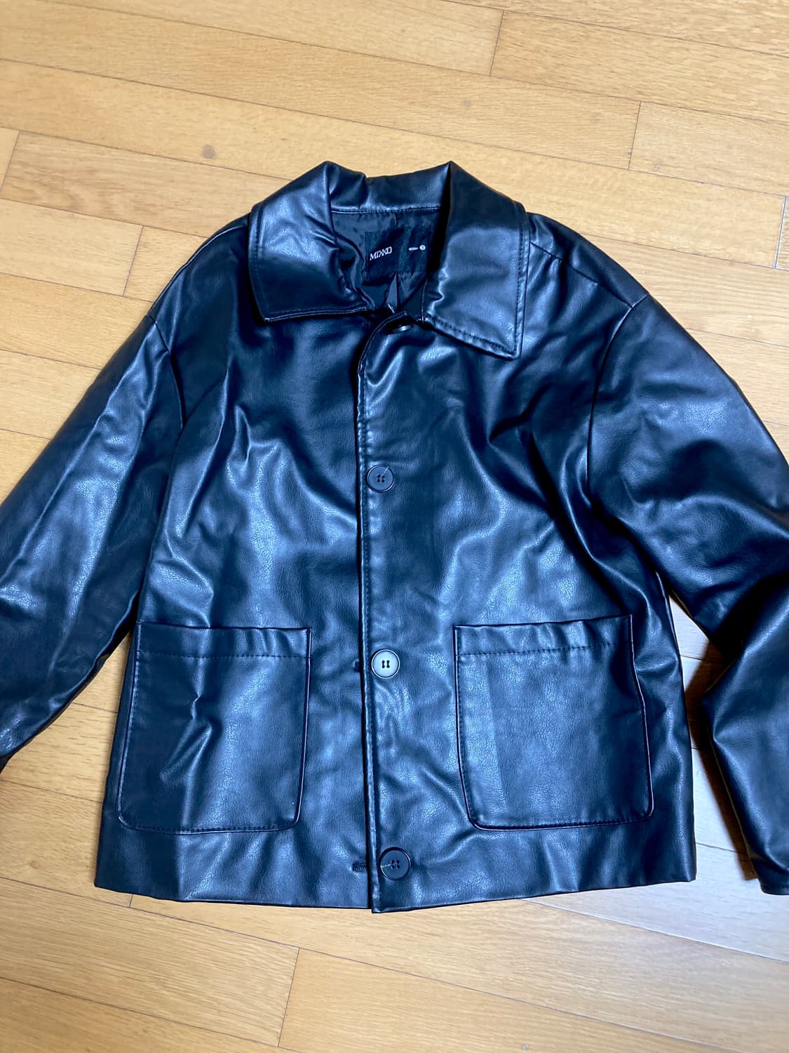 미쏘 레자 가죽 자켓 상품이미지4