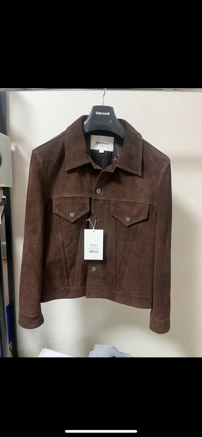 토니웩 스웨이드 크롭 트러커 자켓(다크브라운) 상품이미지1