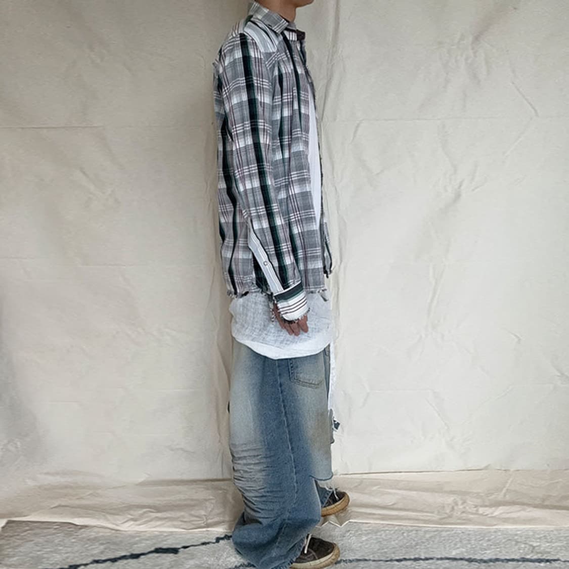 DIESEL Raw-Hem Check Western Shirt 상품이미지5